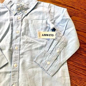 NWT! Old Navy Blue Denim Dress Shirt (5 YR)